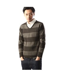 太ボーダーニット(ニット/セーター)