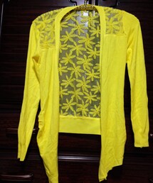 花柄バックレースカーディガン(カーディガン/ボレロ)