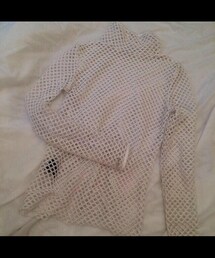 BUBBLES | 白ハイネックメッシュトップス(その他トップス)