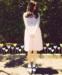 WEGO | ボーダーショート丈トップス(Tシャツ/カットソー)