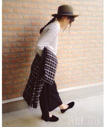 GU | （GU）イージーワイドクロップドパンツ(パンツ)