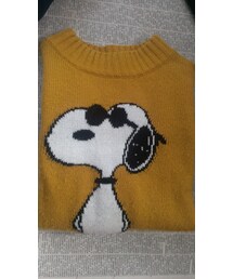スヌーピーのショート丈ニット(ニット/セーター)