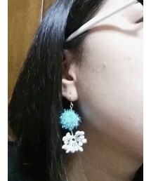 Handmade | 雪のピアス(ピアス（両耳用）)