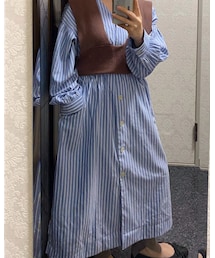 w closet | シャツワンピース