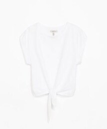 ZARA | フロント結びtシャツ(Tシャツ/カットソー)