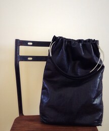 INDIVI | ワイヤーハンドル革バック(ハンドバッグ)