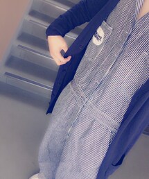 ワッペン付きの古着つなぎ(つなぎ/オールインワン)