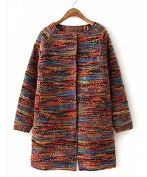 Multicolor Pocket Wool Longline Coat by Abracadabra(ダウンジャケット/コート)