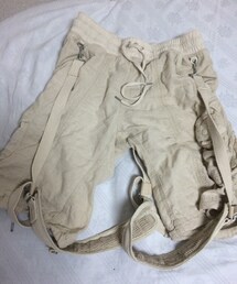 goa | サスペンダー付き綿麻ショートパンツ(その他パンツ)