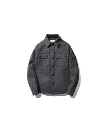 ESPIONAGE | Halsey Heavy Melton C.P.O Shirt Jacket Charcoal(ミリタリージャケット)