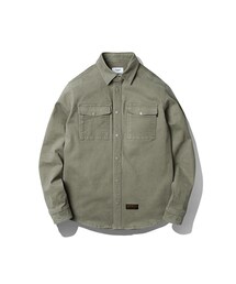 ESPIONAGE | Adrian Heavy Moleskin Shirt Olive(シャツ/ブラウス)