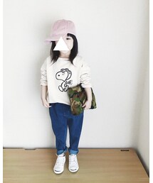 BREEZE | デニムニットタックパンツ 10分丈(その他パンツ)