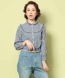 Dot＆Stripes CHILD WOMAN | ギンガムチェックのブラウス(シャツ/ブラウス)