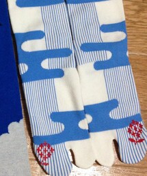 京東都 
にわか雨モチーフの足袋(ソックス/靴下)