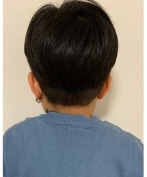 髪型は自分でオーダーしてた💇🏻‍♂️ | イヤリング