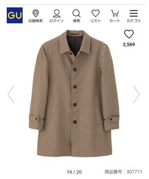 GU | ステンカラーコート