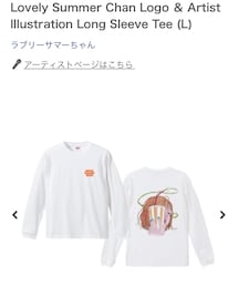 Lovely Summer Chan Logo & Artist Illustration Long Sleeve Tee (L) | Tシャツ/カットソー