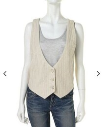 Ungrid | パールボタンベスト(ベスト)