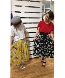ntkumao☺️と💕 | スカート色違いコーデ✨(その他)