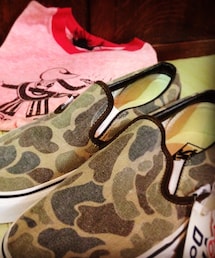 VANS | カモフラスリッポン(スニーカー)