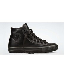 CONVERSE | CONVERSE 全黑荔枝皮帆布鞋(ブーツ)