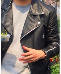 HORN WORKS | UKダブルレザーライダース(ライダースジャケット)