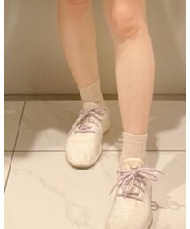 Point: Puple shoelaces | その他
