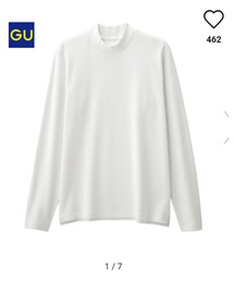 GU | モックネックロングＴシャツ(Tシャツ/カットソー)