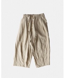 Sillage | 	 BEIGE LINEN BALLOON PANTS(チノパンツ)
