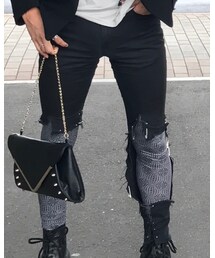 スキニーパンツ リメイク | パンツ