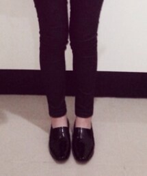 NUDE | 漆皮黑色皮鞋(その他シューズ)