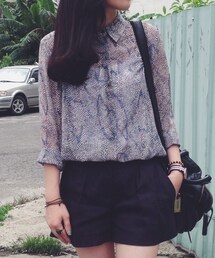 #nude | 蛇紋印花襯衫(シャツ/ブラウス)