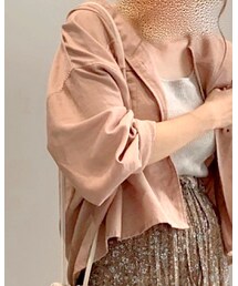 しまむら | フードポケツキシャツ(シャツ/ブラウス)