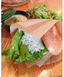 ベーグルのランチ❤️海老アボカド | その他