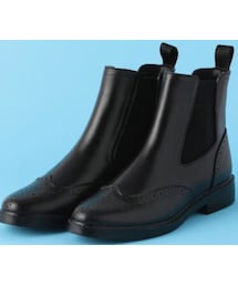 ODETTE E ODILE | ウィングチップサイドゴアレインショートブーツ(ブーティ)