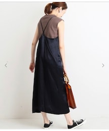 SLOBE IENA | ヴィンテージサテンキャミワンピース(ジャンパースカート)