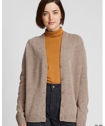 UNIQLO | 3DプレミアムラムコクーンVネックカーディガン(カーディガン/ボレロ)