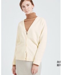 UNIQLO | 3DプレミアムラムコクーンVネックカーディガン(カーディガン/ボレロ)