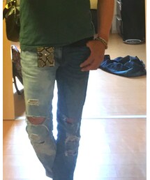 Bershka custom | デニムパンツ