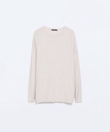 ZARA | アイボリーニット(ニット/セーター)
