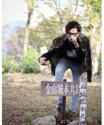 別shot.けぇたポーズ🎵 | 金山城本丸跡の地で🎵(その他)