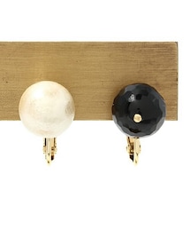 BEAMS BOY | ＜BEAMS BOY（ビームス ボーイ）
コットンパールアクセントイヤリング(イヤリング)