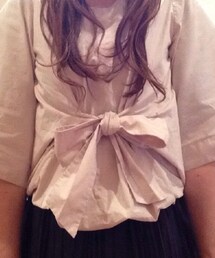 GALLARDAGALANTE | カリャルダガランテ  リボン結びブラウス(シャツ/ブラウス)