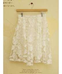 *cawaii×French*  パリ5区で見つけた白鳥の散歩道に思いを馳せるフレアスカート(スカート)