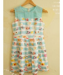 *cawaii×絵本* 　波打ち際に花々を散りばめたワンピース(ワンピース)