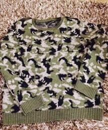 ZARA | ZARA man迷彩ニット(ニット/セーター)