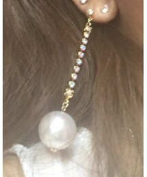 Handmade | 大ぶり♡簡単handmade♡買うより安上がり（笑）(ピアス（両耳用）)
