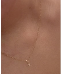 no brand | シンプルアルファベットネックレス♡チェーン短めアクセ♡(ネックレス)