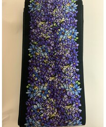 さく研究所 | パッと見、ステンドグラスのようにも紫陽花のようにも見える半幅帯。(ベルト)