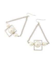 SPIRALGIRL | スクエアパールピアス(ピアス（両耳用）)